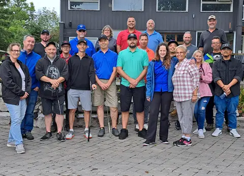 Garaga employees from Barrie facility in Ontario really love the golf tournament. It is tradition they enjoy and waiting for each summer