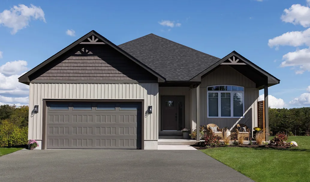 Standard+ Shaker-Plat XS, 16.5' x 8', Sablon, fenêtres Sablé blanc