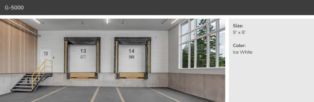 G-5000, 9' x 8', 9' x 8', Ice White, Standard Window