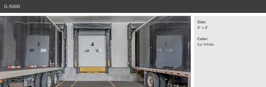 G-5000, 9' x 8', Ice White, Standard Window