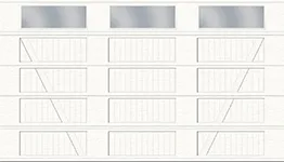 Configuration V, Cœur rainuré - 3 volets