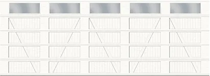 Configuration V, Cœur rainuré - 5 volets