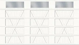 Configuration X, Cœur rainuré - 3 volets