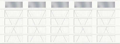 Configuration X, Cœur rainuré - 5 volets